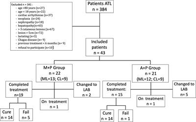 A Pilot Randomized Clinical Trial: Oral Miltefosine and Pentavalent Antimonials Associated With Pentoxifylline for the Treatment of American Tegumentary Leishmaniasis